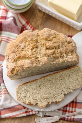 plated Irish Soda Bread