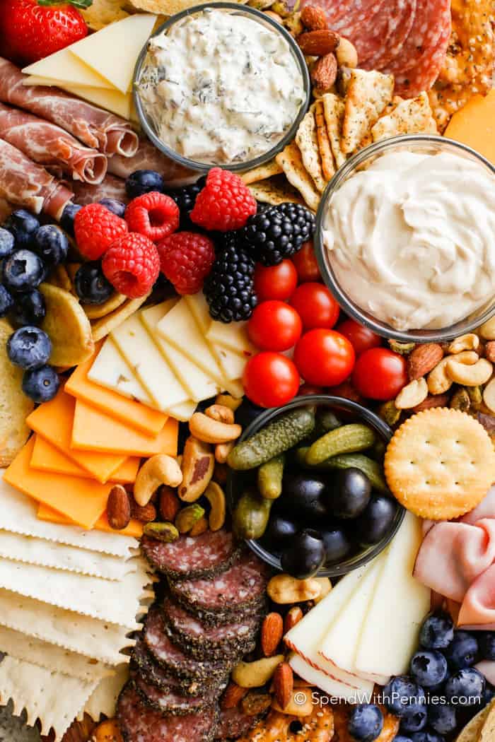 Charcuterie Board with dips