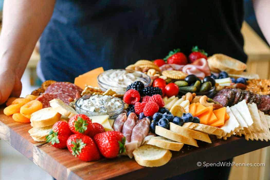 Charcuterie Board being served