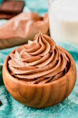 plated Creamy Chocolate Frosting