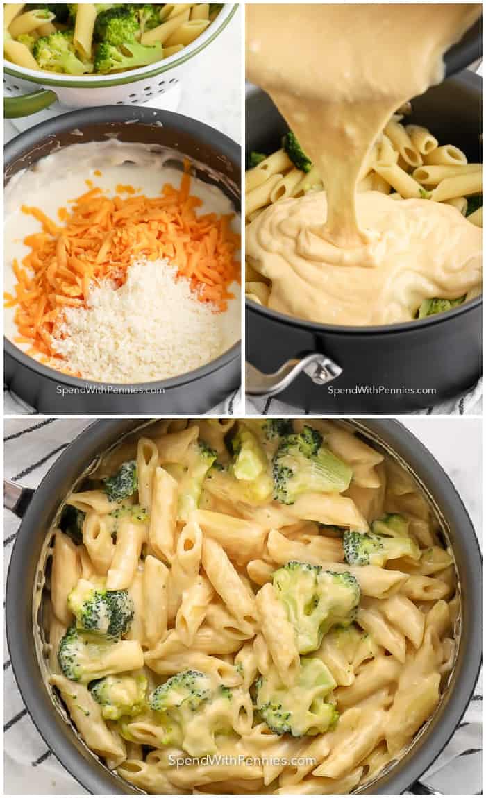 steps for making broccoli pasta