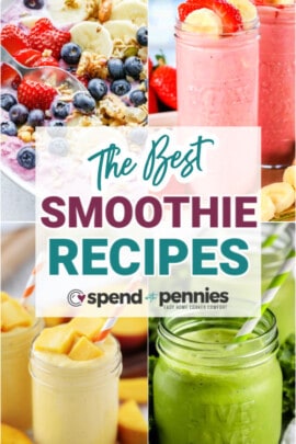 The Best Smoothie Recipes photos with a title