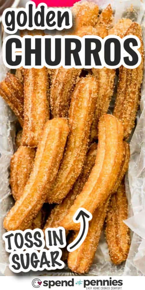 Churros with a title
