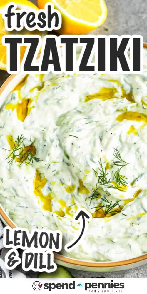 Easy Tzatziki Recipe with a title