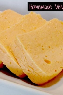 slices of homemade velveeta loaf