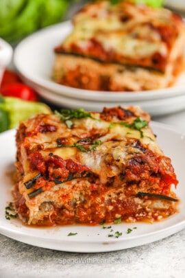 slice of Zucchini Lasagna